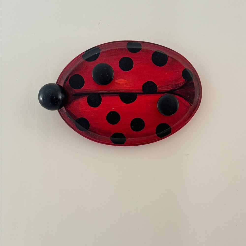 Handcrafted Wood Red and Black
Ladybug Wall Hook - Decorative
Home Accent - Picture 3 of 12